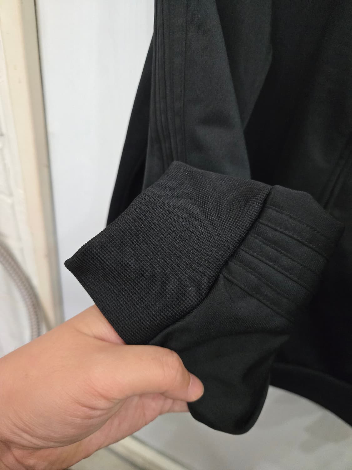 2XL,110)) adidas 아디다스 올블랙 져지! 깔끔한 디자인! 상품이미지3