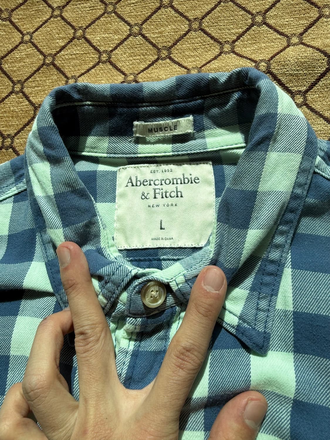 아베크롬비 체크 셔츠 상품이미지2