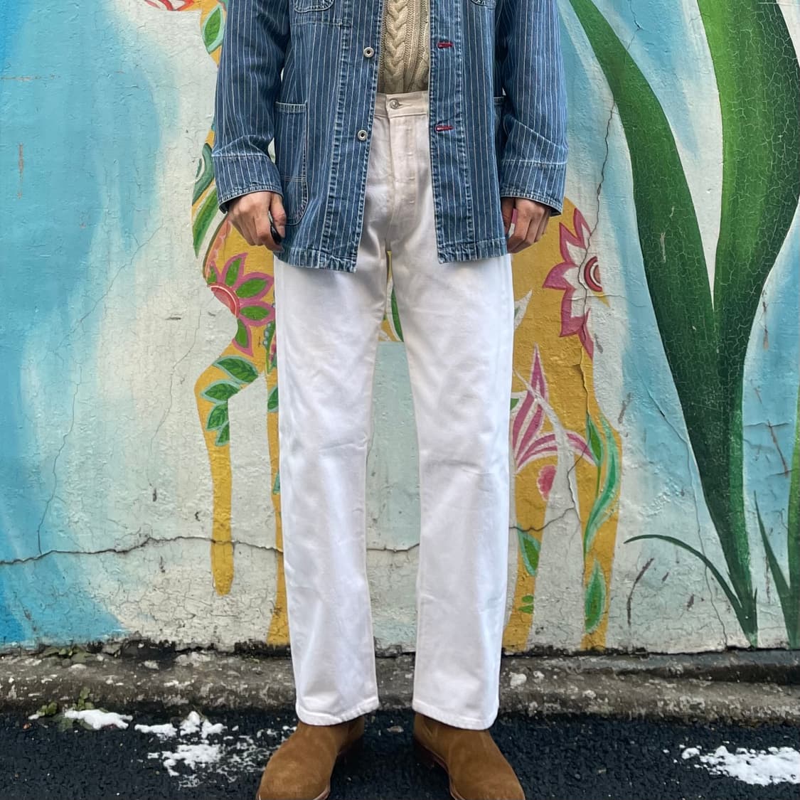 00s Levi's 501 white 상품이미지9