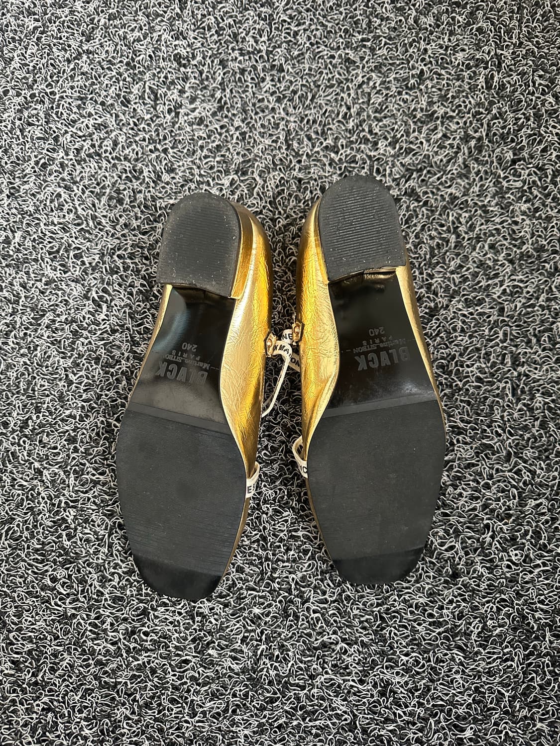 BLYCK 마틴싯봉 골드 플랫슈즈 240 상품이미지4