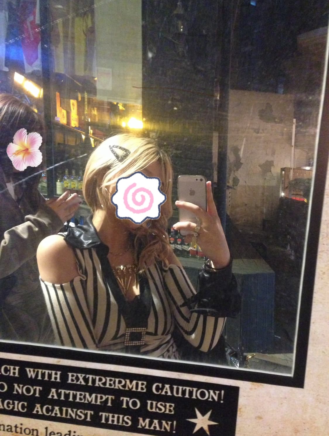 다이아 스트라이프 큐빅 오프숄더 탑 셔츠 d.i.a. 오네갸루 상품이미지4