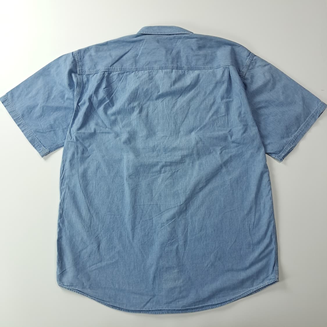 CK420 XL 엘엘빈 90s 샴브레이 반팔 셔츠 남방 상품이미지5