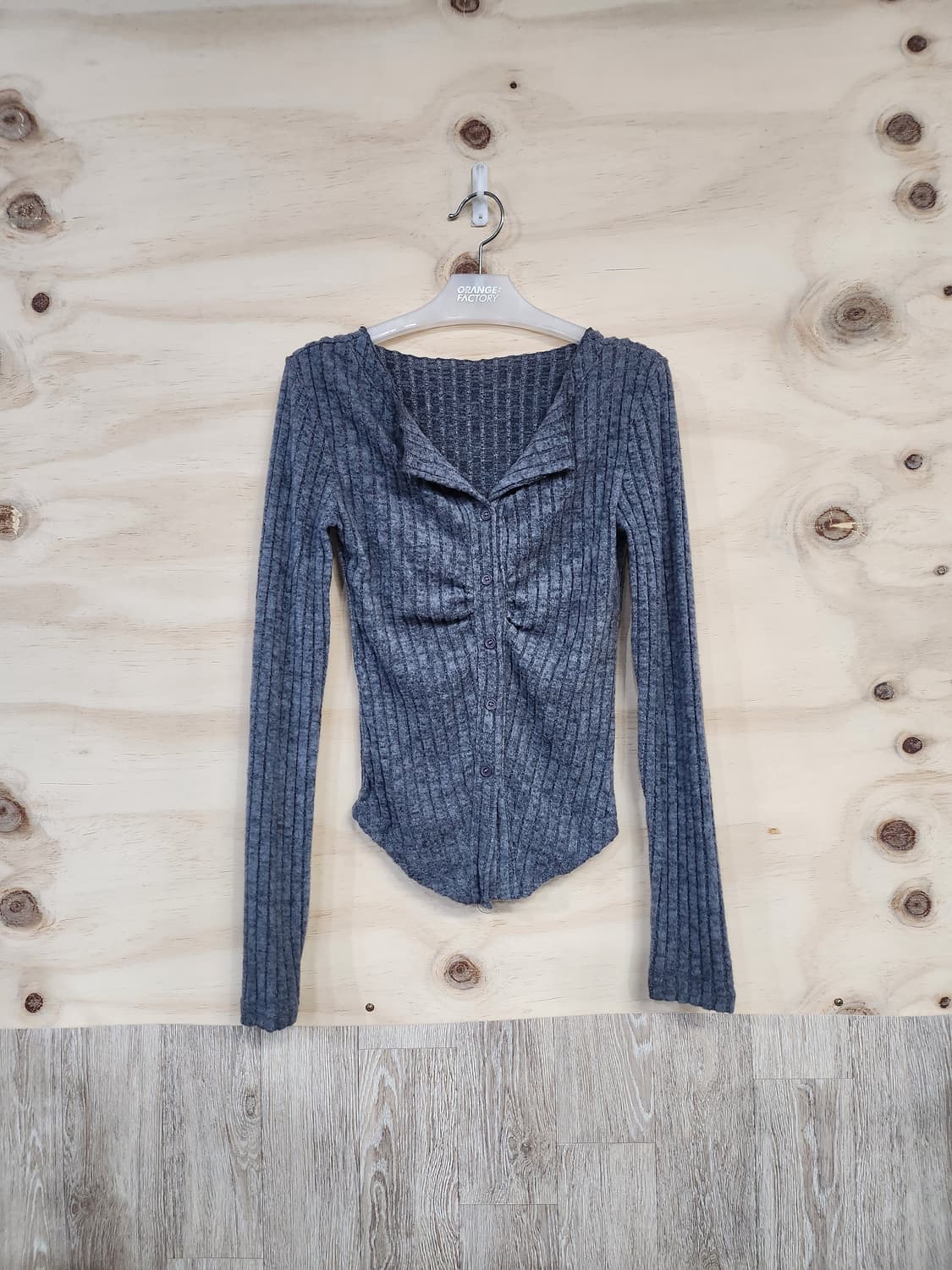 128) 여성 골지 니트 상품이미지1