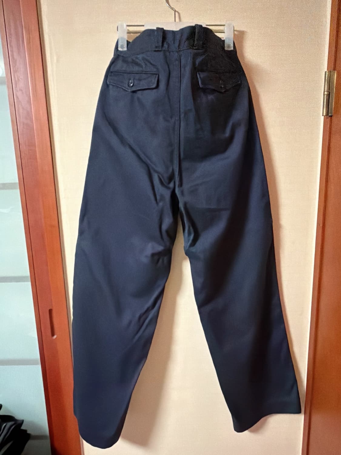 나나미카 더블 플리츠 와이드 팬츠 네이비 30 판매합니다 ! 상품이미지2