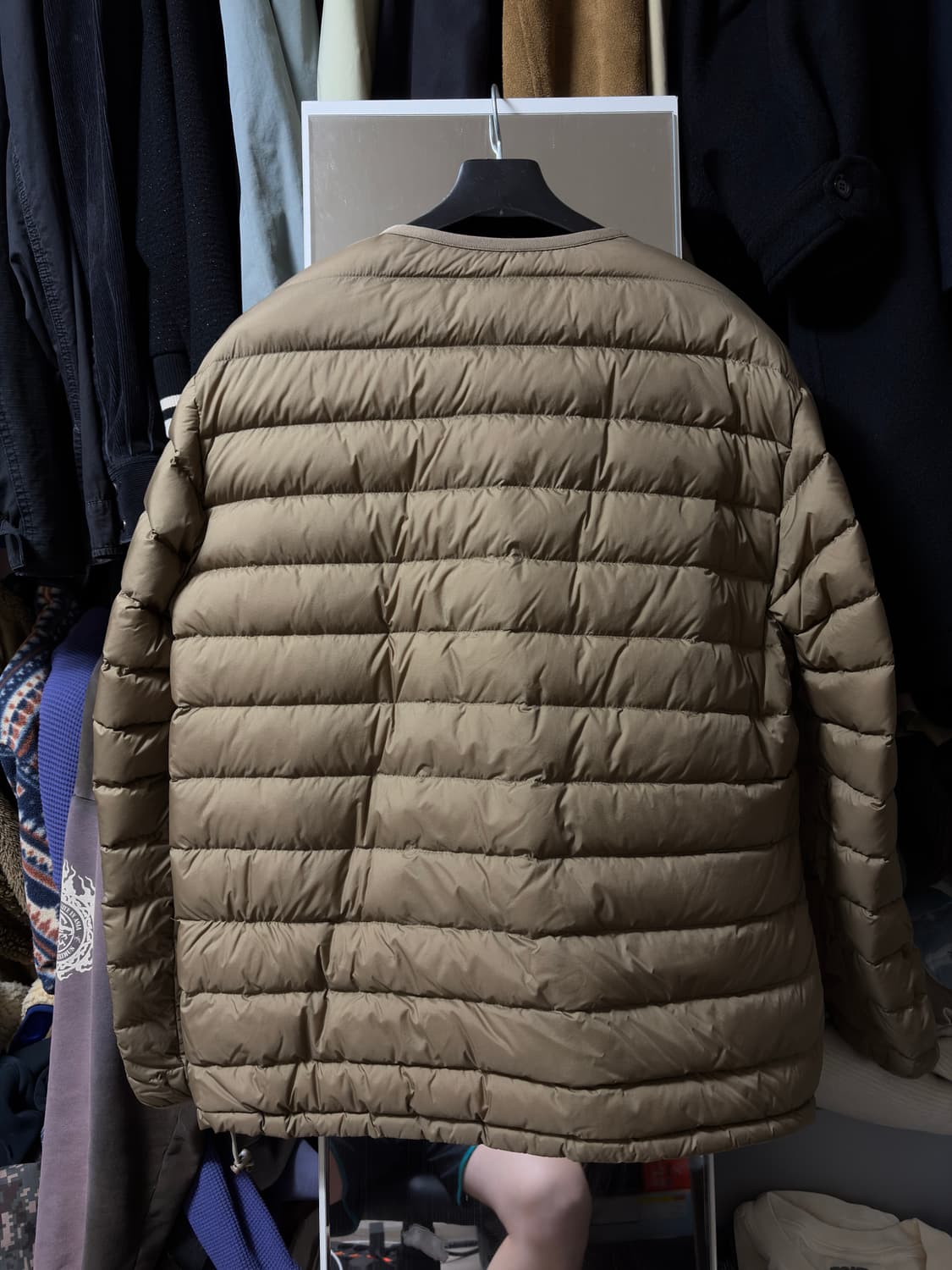 단톤 이너 경량패딩 베이지 XL 상품이미지2