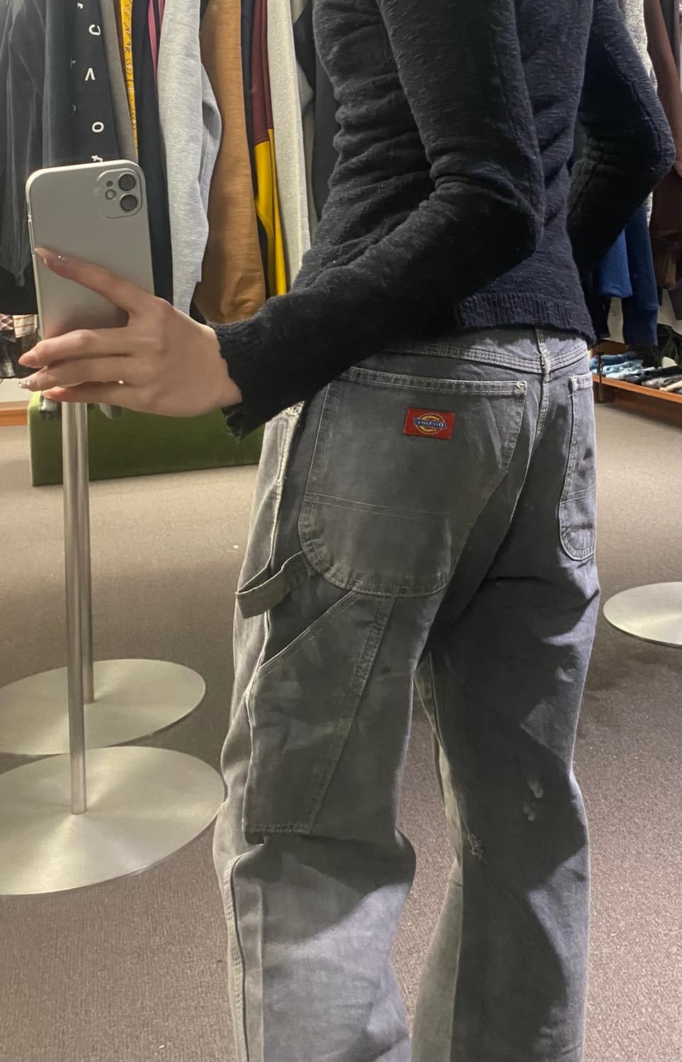 31x34)디키즈 빈티지 흑청 워크팬츠 상품이미지2