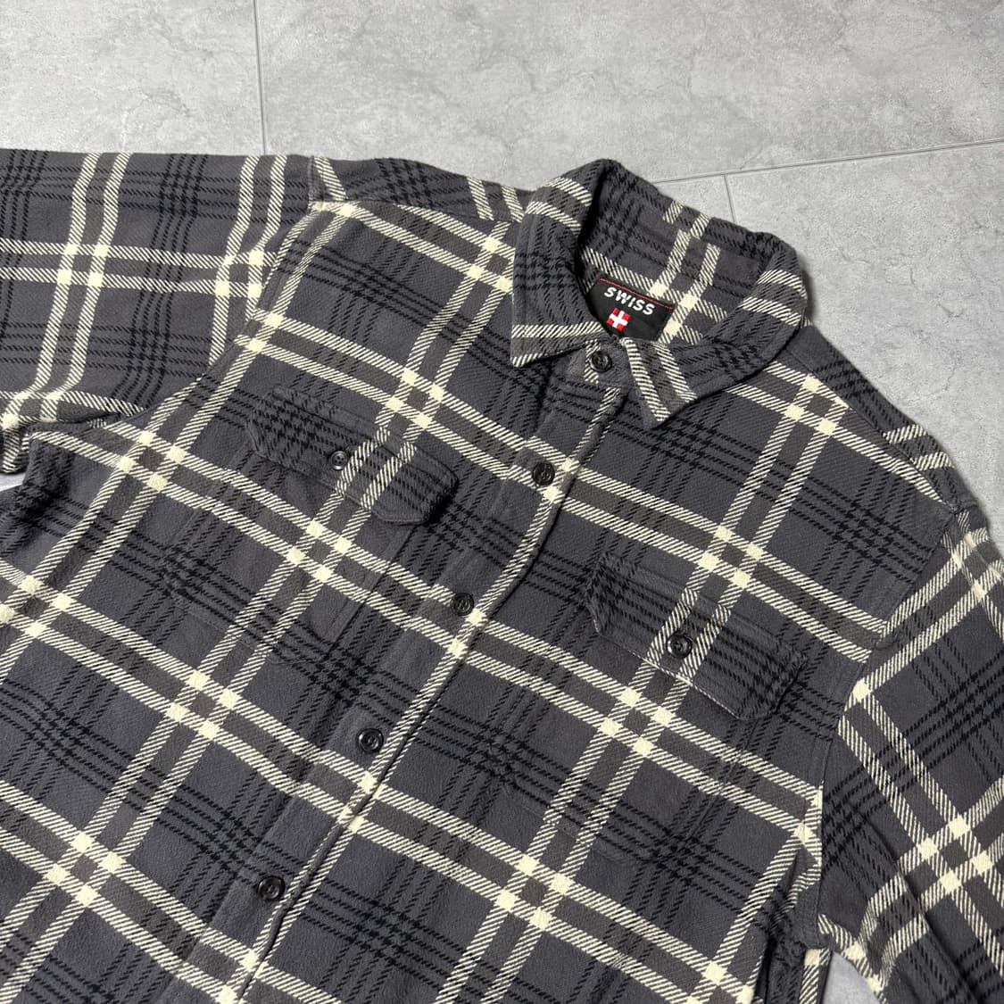 SWISS ALPS 체크 플란넬 셔츠 상품이미지2