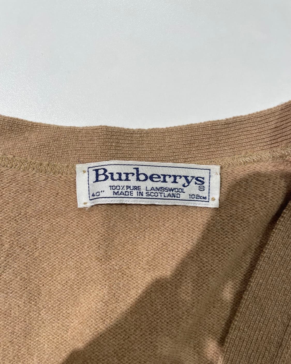 버버리 베이지 크래프트 로고 울 가디건 상품이미지7