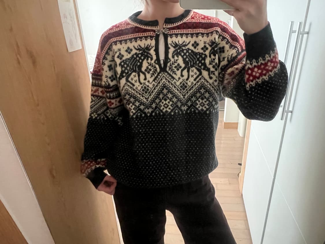 vintage nordic knit (착용컷) 상품이미지6