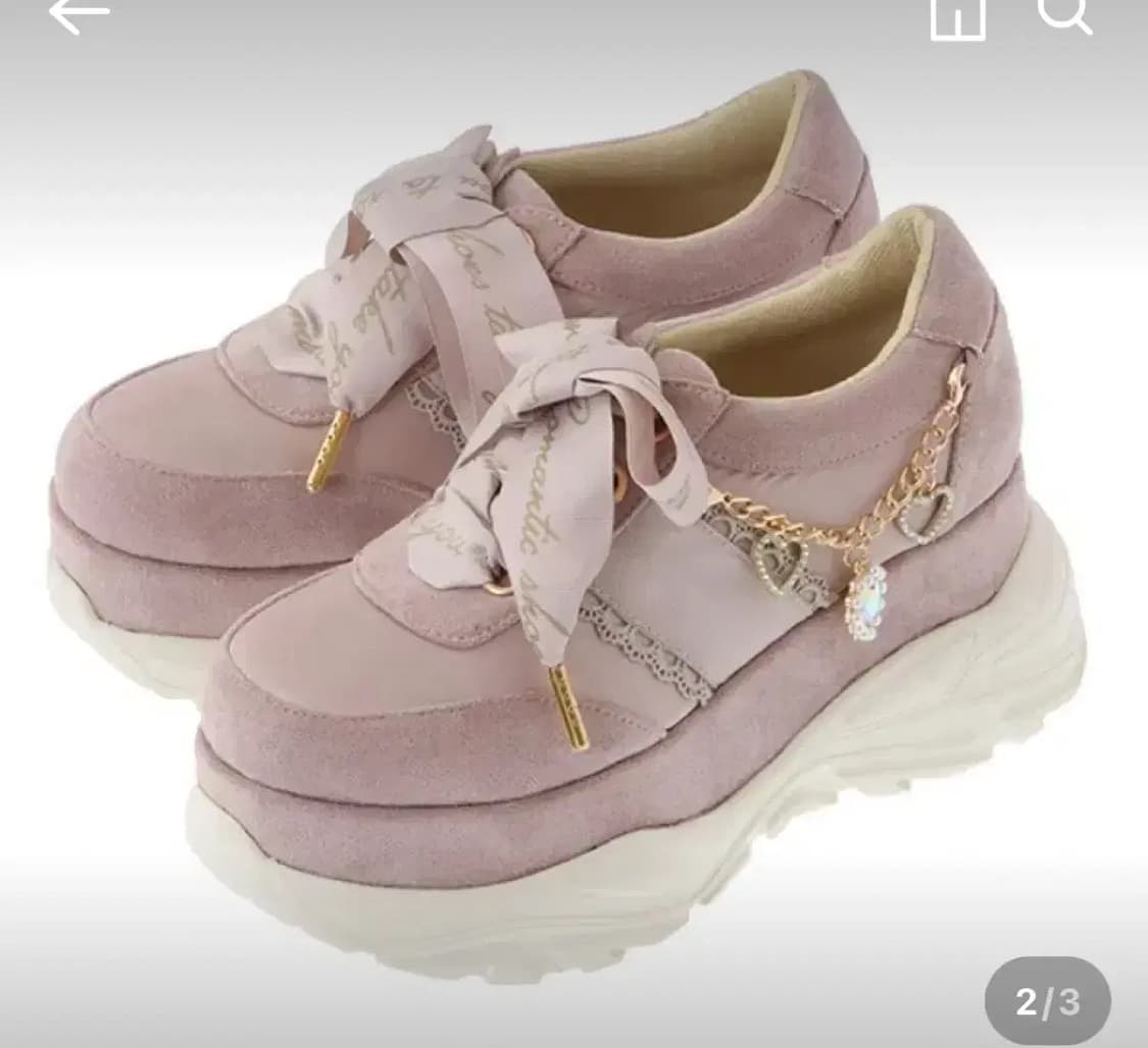 리즈리사 스니커즈 핑크 상품이미지1