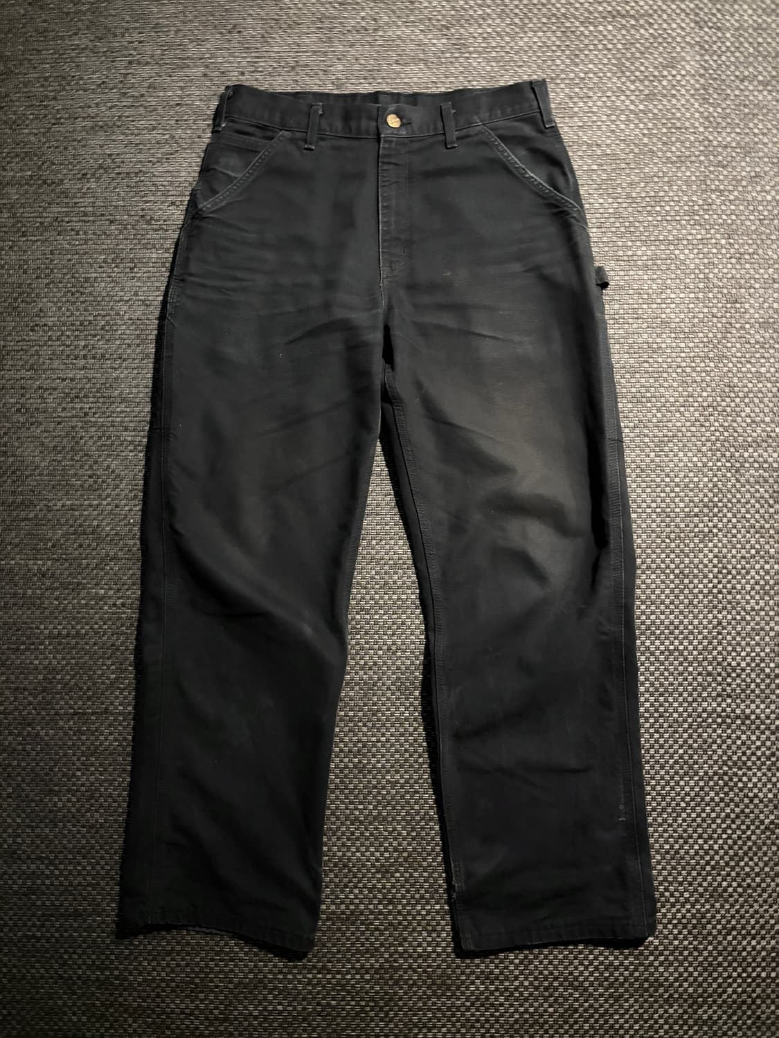 칼하트 카펜터 싱글니 B11 BLK 32 상품이미지2