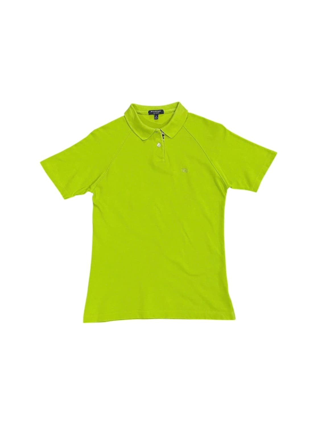 Burberry 카라 체크배색 디테일 반팔티셔츠 상품이미지1