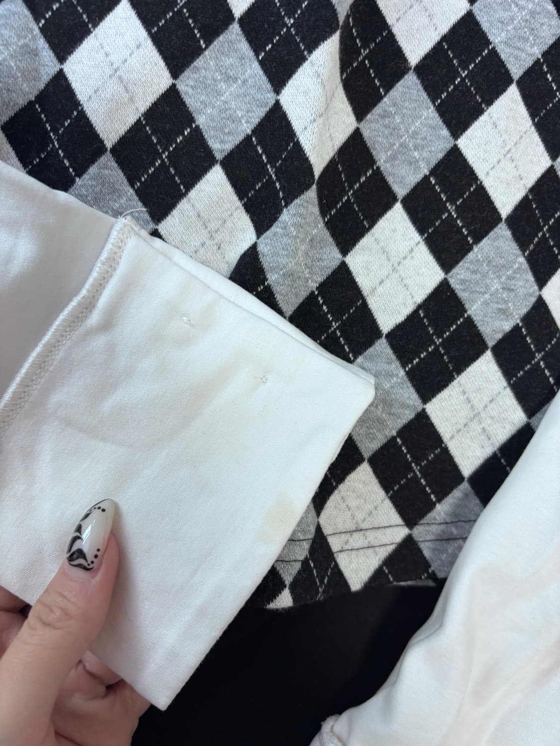 TOH Dolly blouse 티오에이치 돌리 탑 아가일 티셔츠 블라우스 상품이미지4