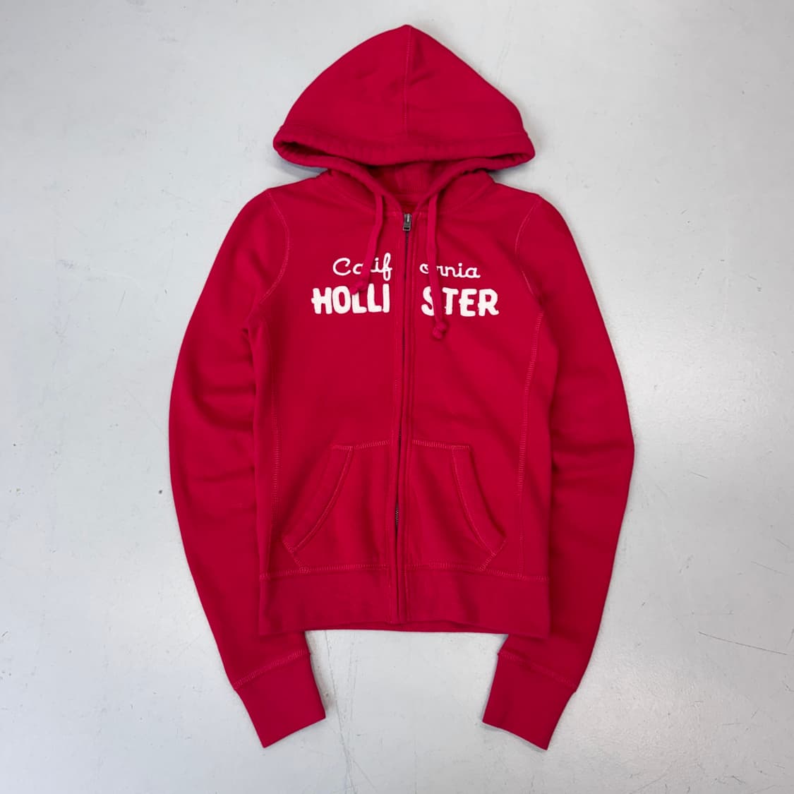 홀리스터 Y2K 아치로고 딱붙 후드집업 상품이미지2