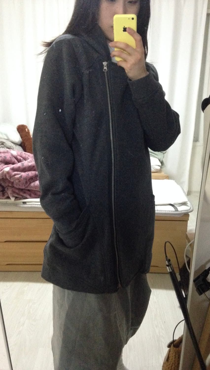 파우닝 사이드 지퍼 디테일 후드집업 상품이미지3