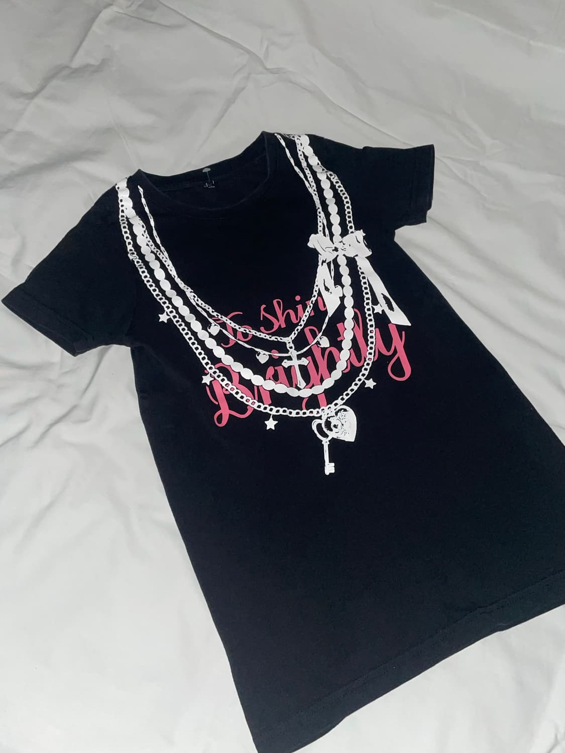 고스 펑크 스타일 맥시멀 프린트 티셔츠 상품이미지1