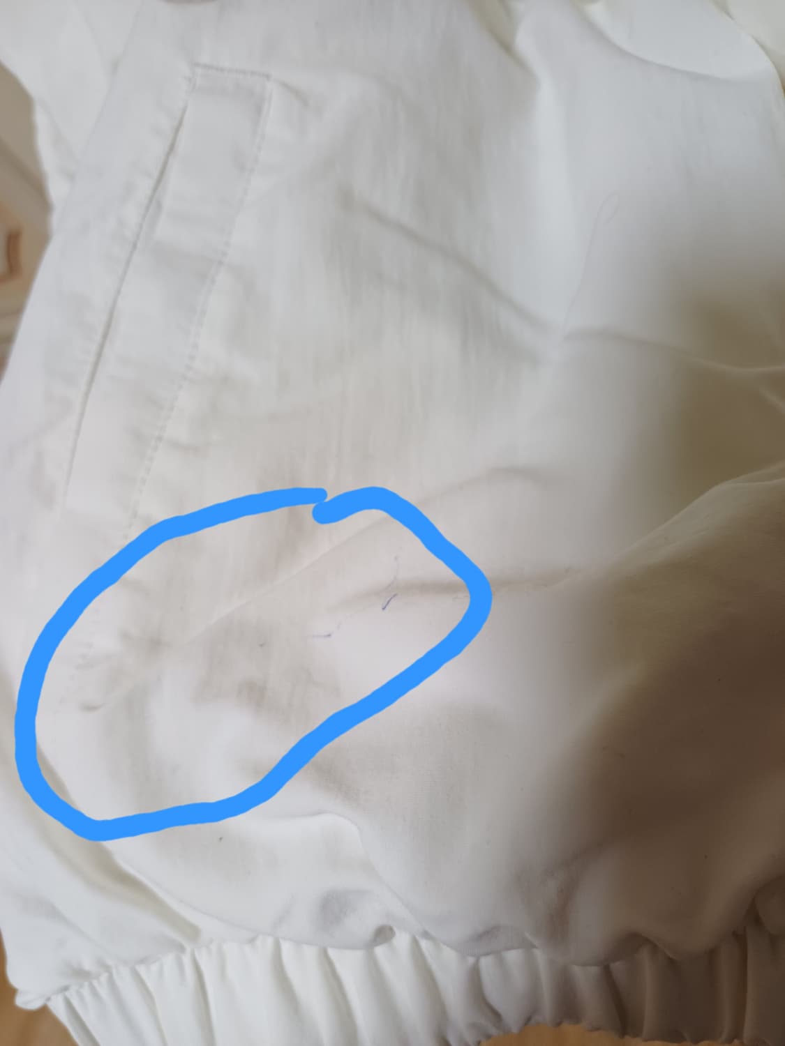 아디다스 흰색 3선 크롭 후드 바람막이 상품이미지6