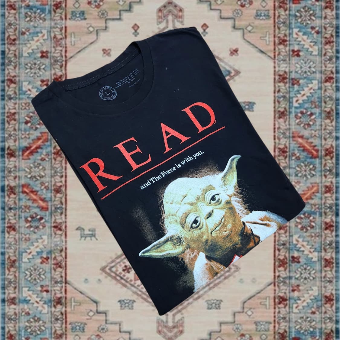 Star Wars Read Yoda 빈티지 그래픽 티셔츠 (L) 상품이미지3