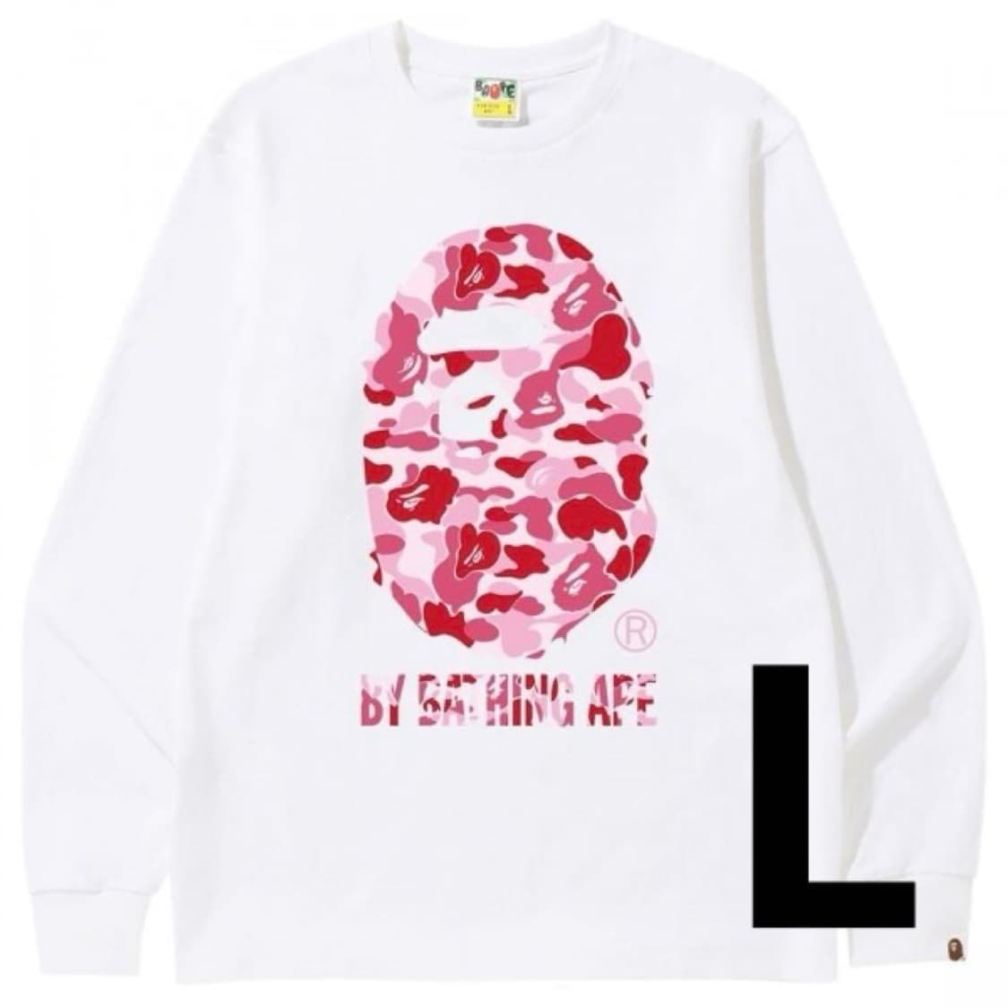베이프 ABC 카모 빅 에이프 헤드 롱슬리브 티셔츠 상품이미지1