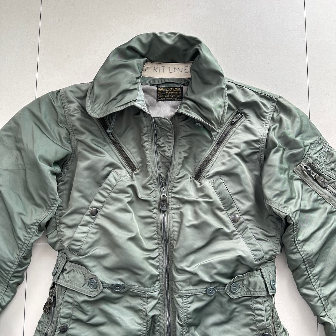 60s 오리지널 미공군 알버트터너 CWU-1/P 플라이트수트 크라운지퍼  상품이미지2