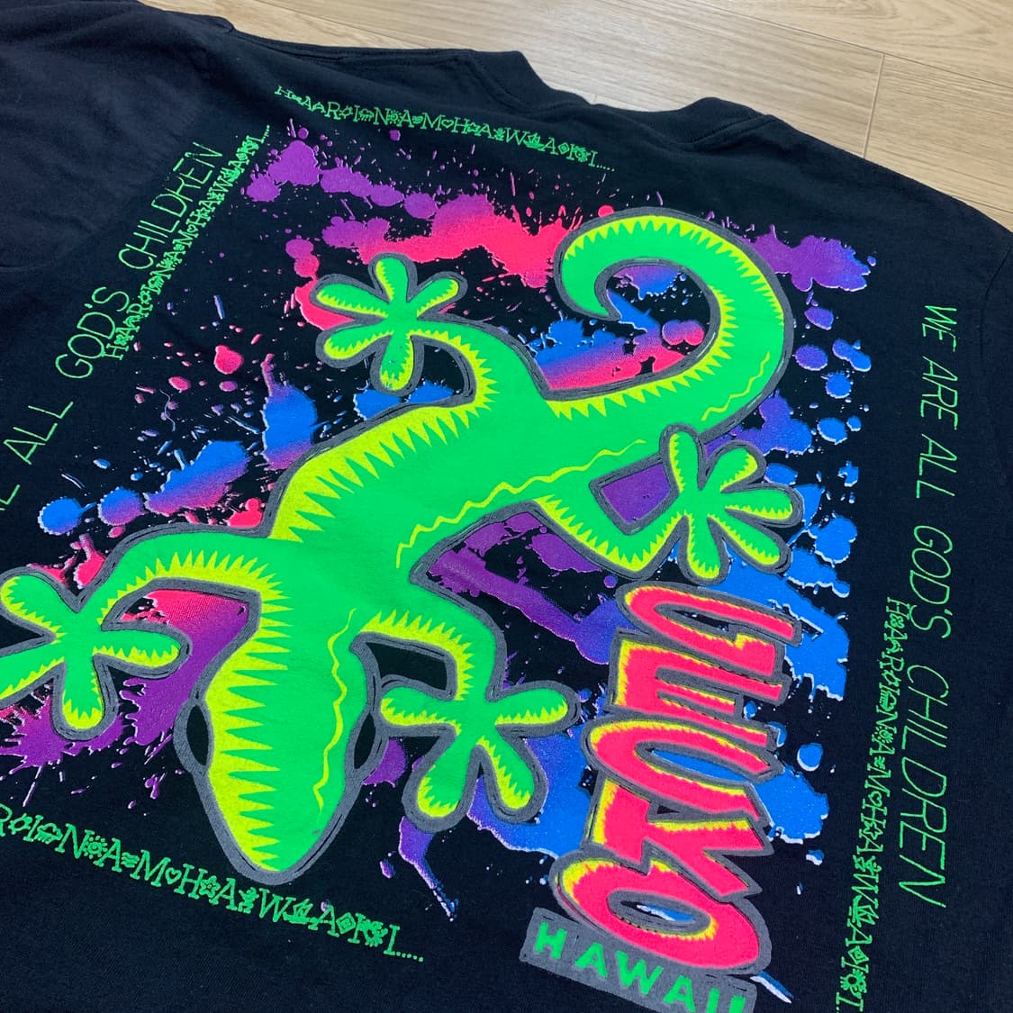 M/USA]Gecko Hawaii 게코 하와이 싱글스티치 90s 에러티 상품이미지5