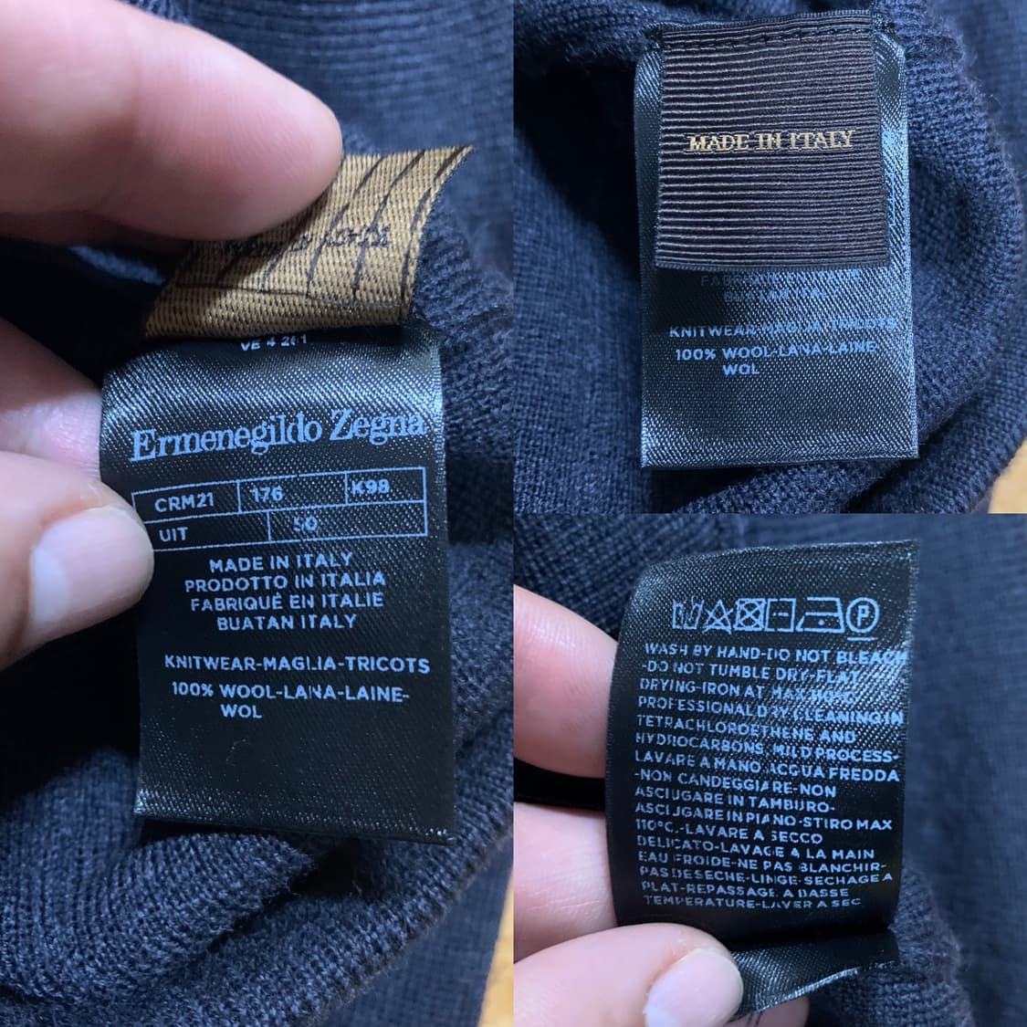 에르메네질도 제냐 꾸띄르 니트웨어(울)50 사이즈 상품이미지10