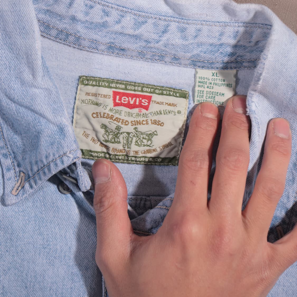 90s 리바이스 데님셔츠 상품이미지3