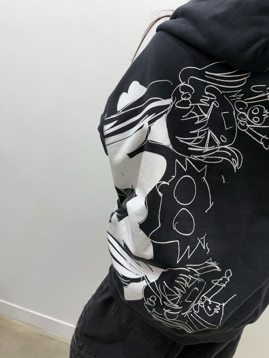 준 이나가와 아니메 아트워크 후드티 상품이미지6