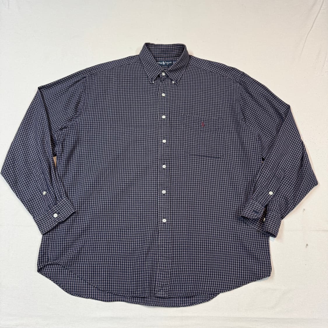 XL) 폴로 랄프로렌 클래식 원포켓 체크 셔츠 상품이미지1