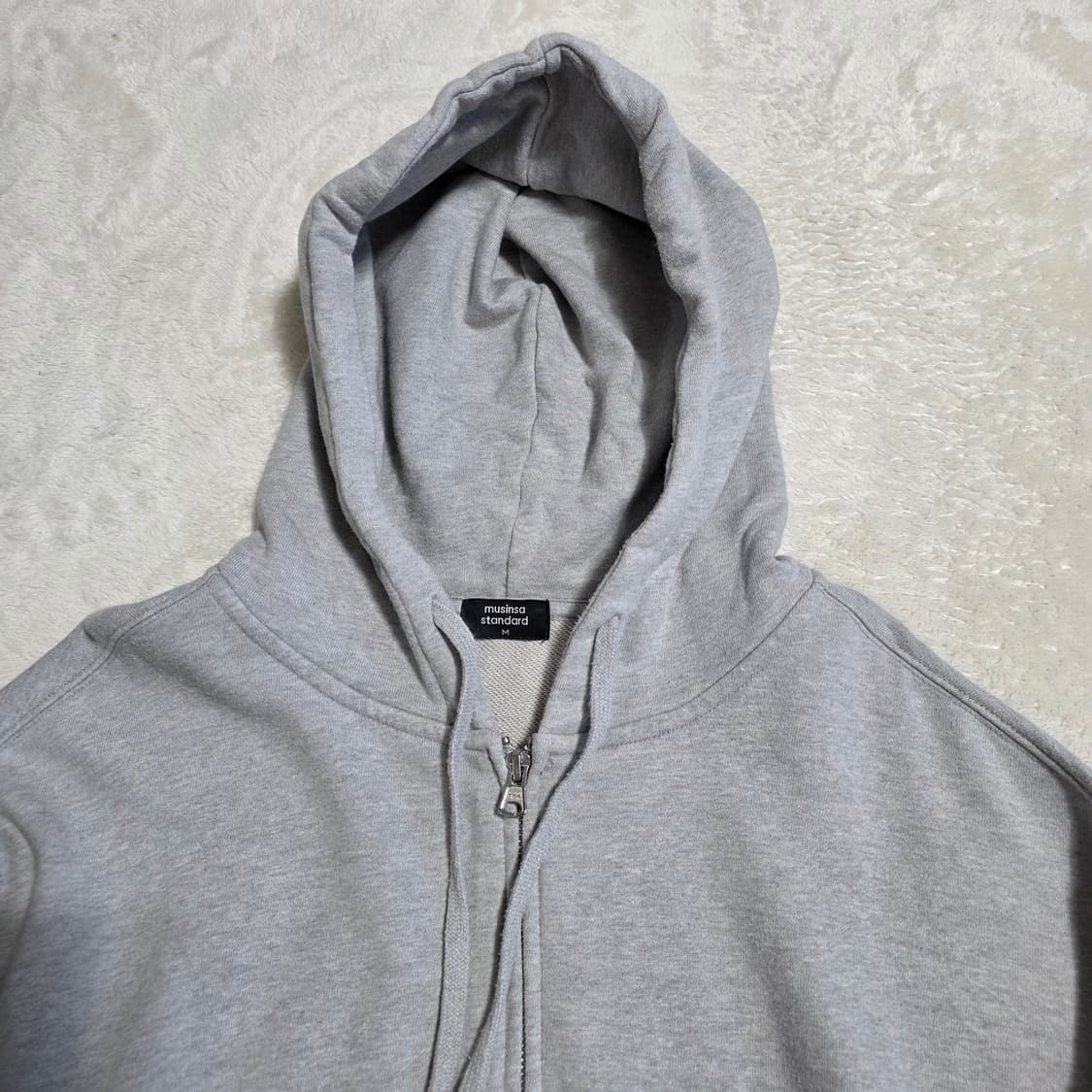 (M)여성 무신사 스웻 크롭 후드집업  상품이미지2