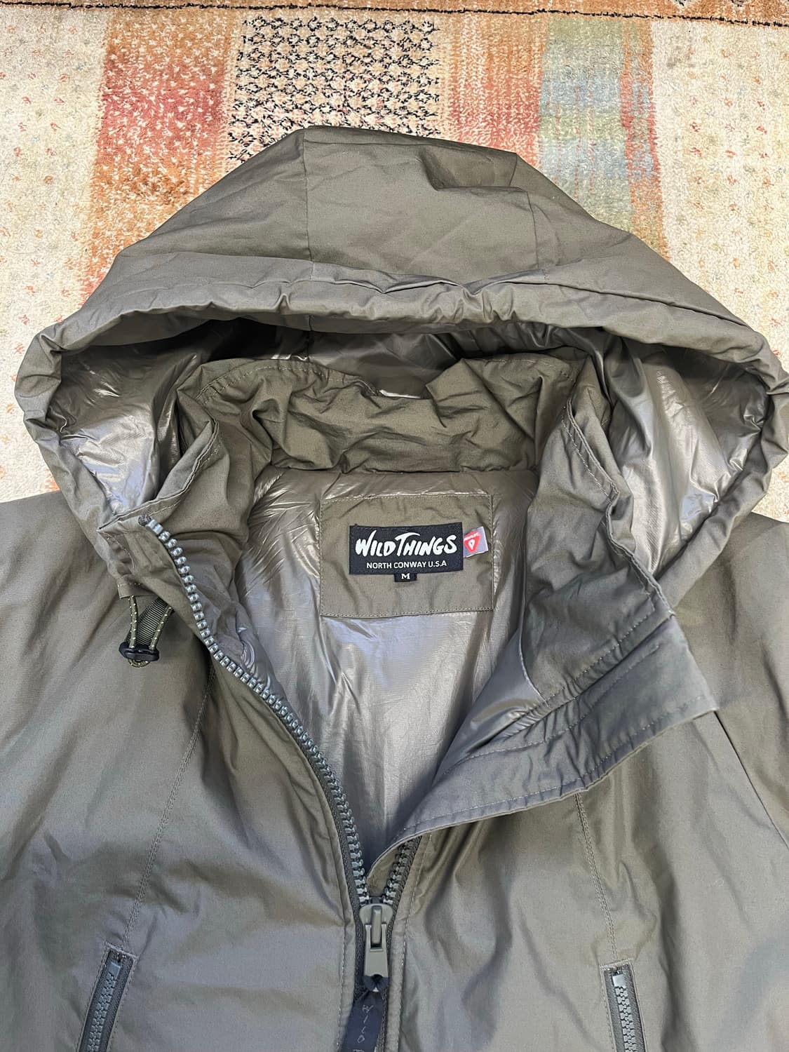 와일드띵스 일본판 해피자켓 패딩 카키 M 상품이미지3