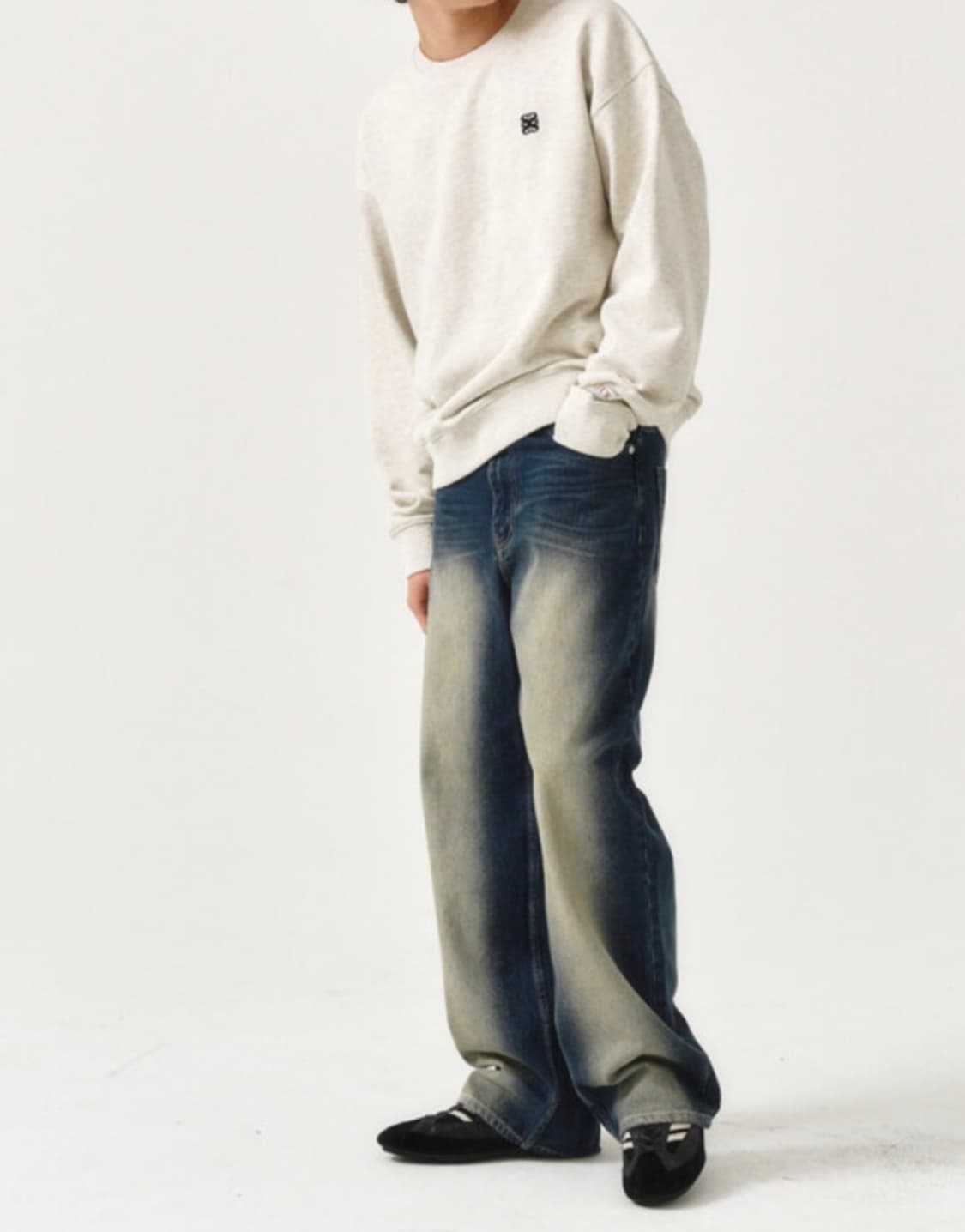 새상품)세터 블루클린 뉴트로와이드 데님팬츠 상품이미지1