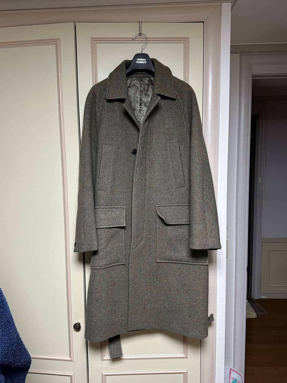 비이커(beaker) 로브 울발마칸코트 2사이즈(105) (착샷첨부) 상품이미지1