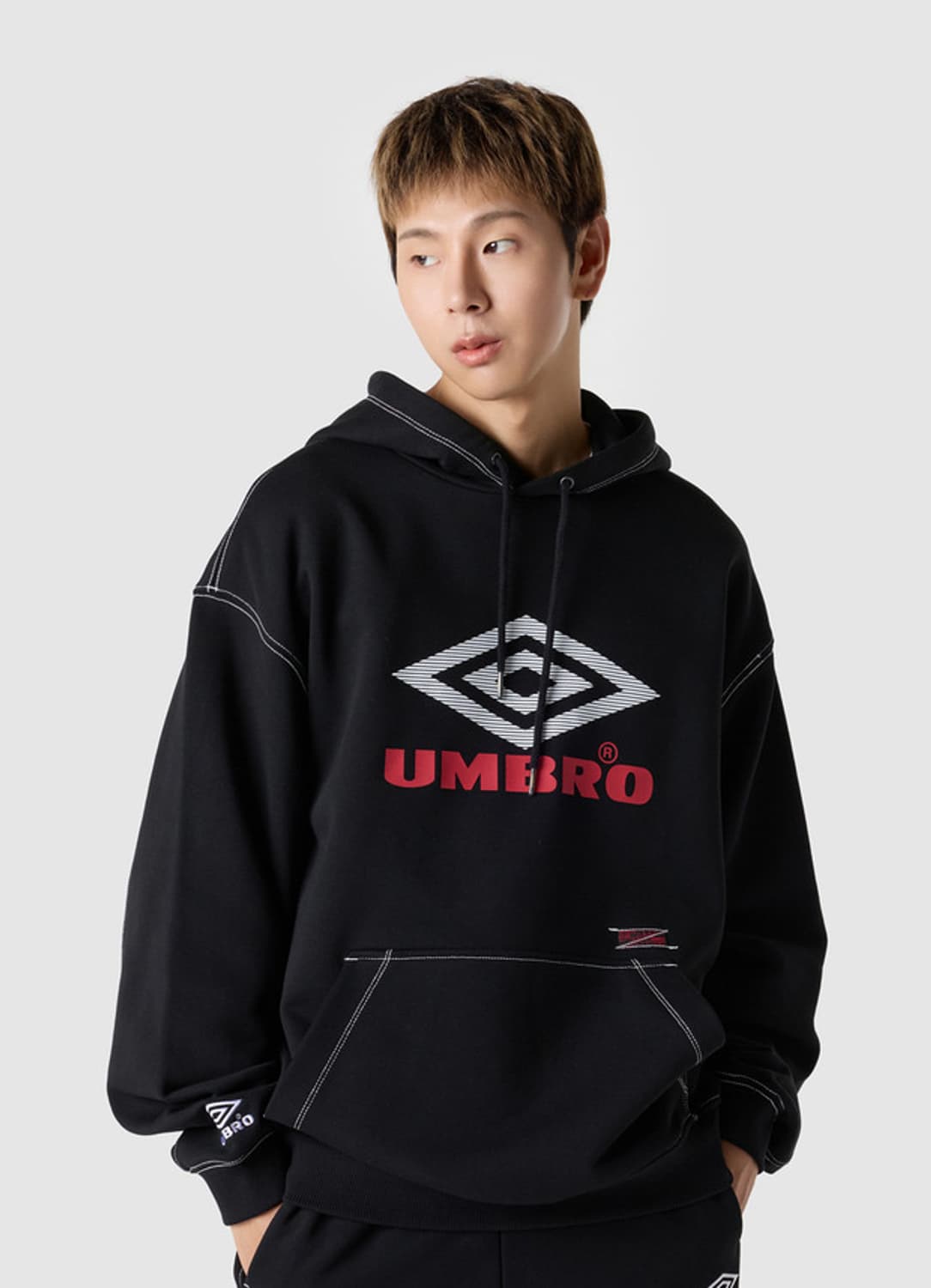 (택O) 엄브로 umbro 크리스피 타슬란 후드티 (s) 상품이미지1