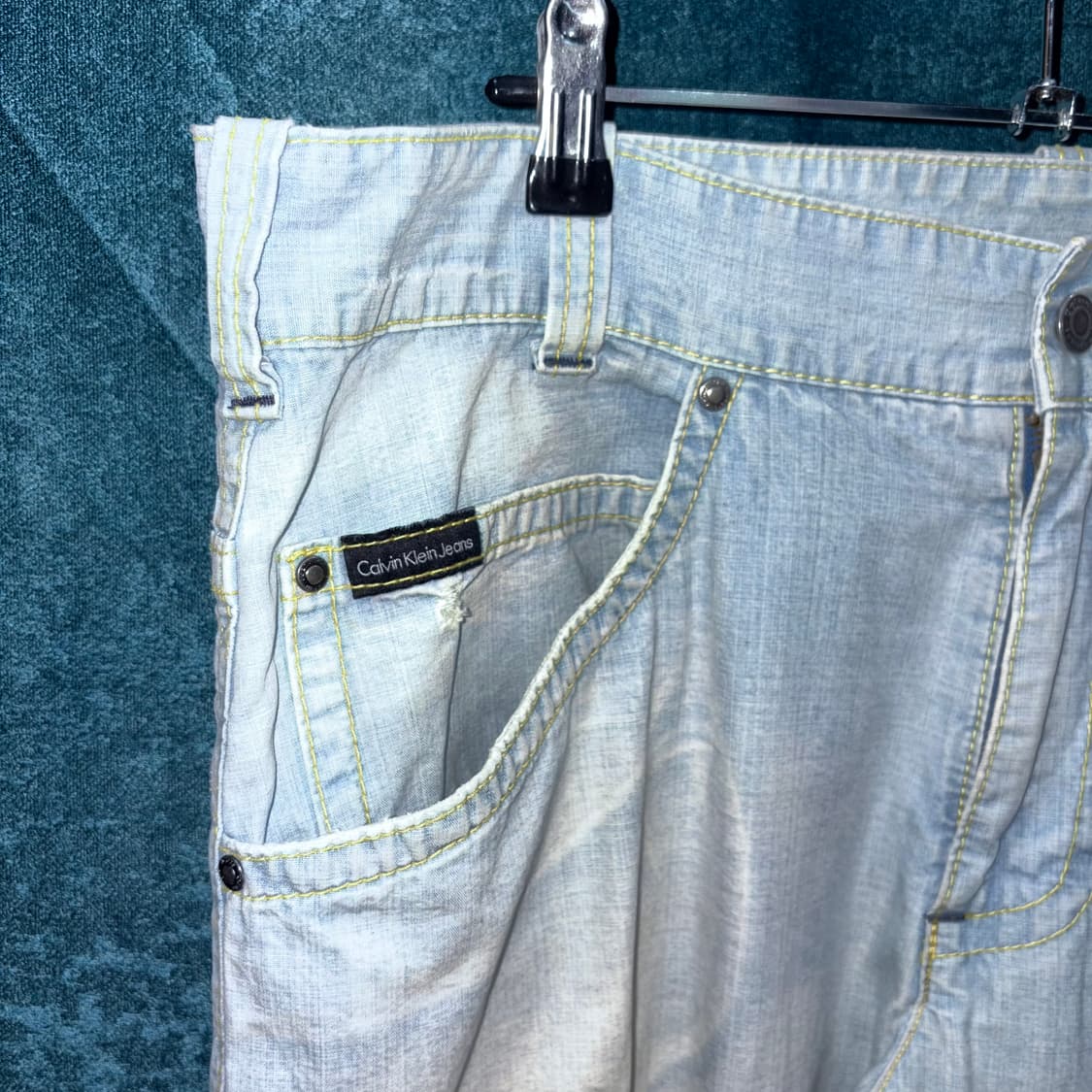 (36) 켈빈 클라인 진스 스카이블루 데님 팬츠 상품이미지5