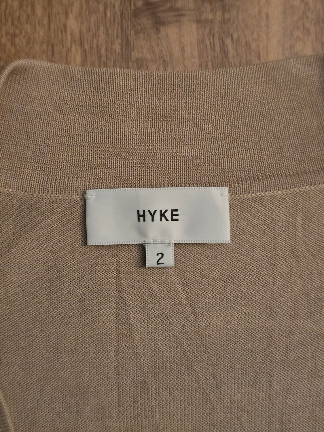 HYKE 하이크 코튼 롱 가디건 베이지 2 상품이미지3