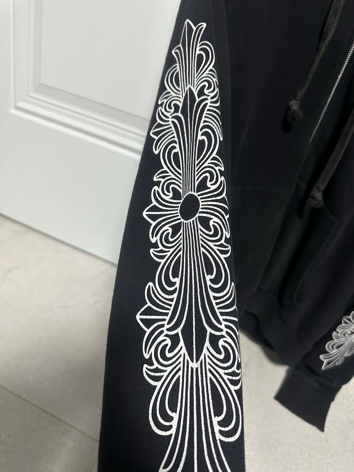 크롬하츠 퍽유 홀스슈 플로랄 후드집업 L 상품이미지5