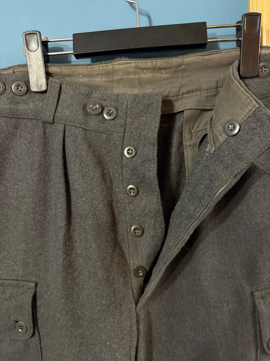 50’s Swedish army Gray Wool Cargo Pant. 상품이미지4