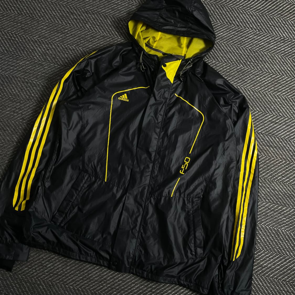 아디다스 F50 블랙 옐로우 우븐 바람막이 y 3844 상품이미지1