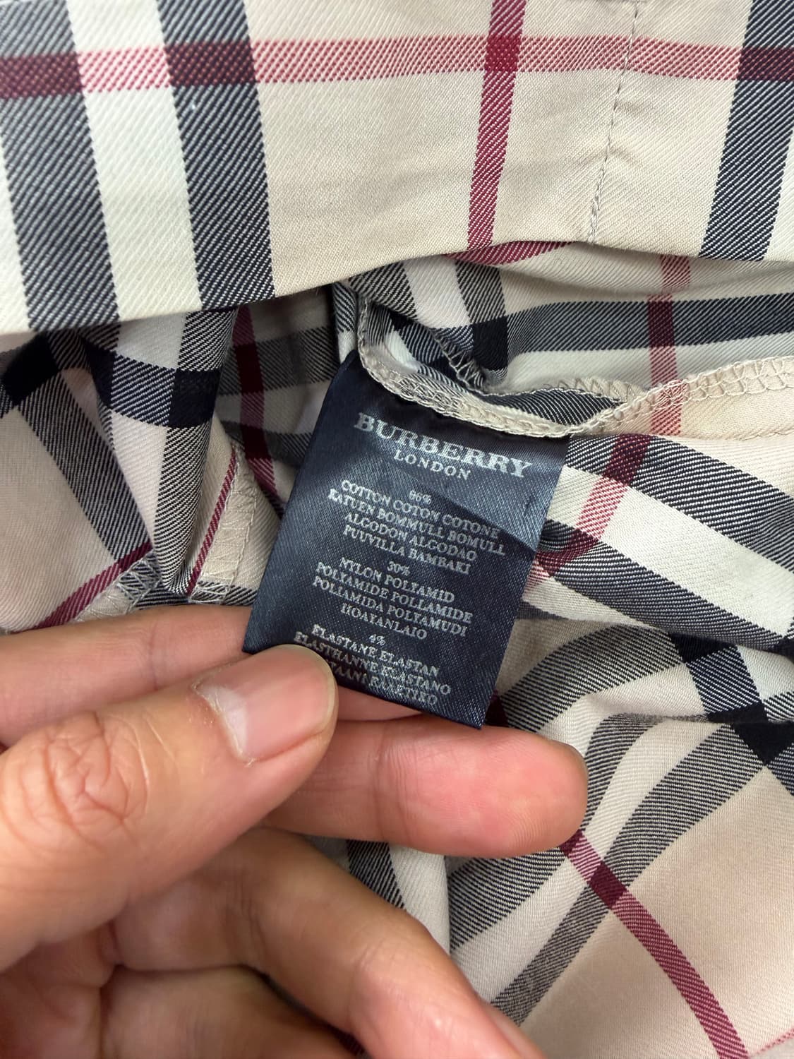 정품) 버버리 여성 체크 노바셔츠 원피스 L 상품이미지7