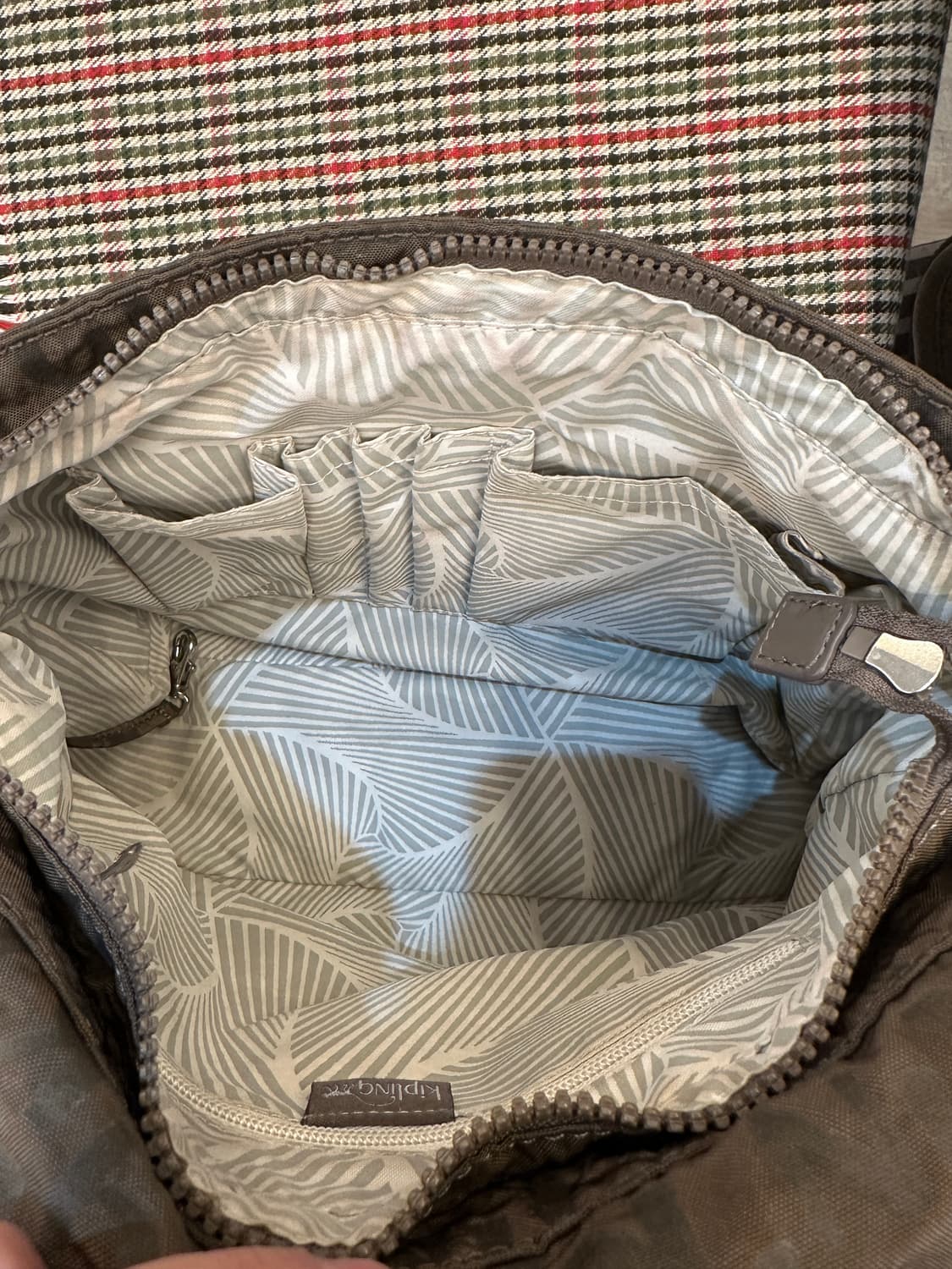 키플링 카키 브라운 숄더 크로스백 미디엄 상품이미지5