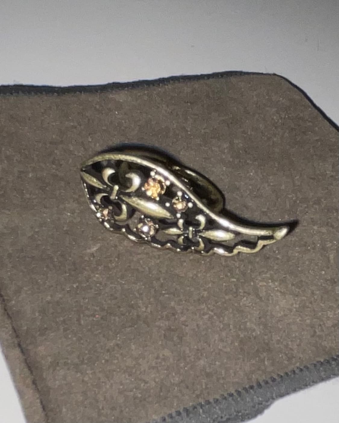 빈티지 날개 큐빅 반지  상품이미지1