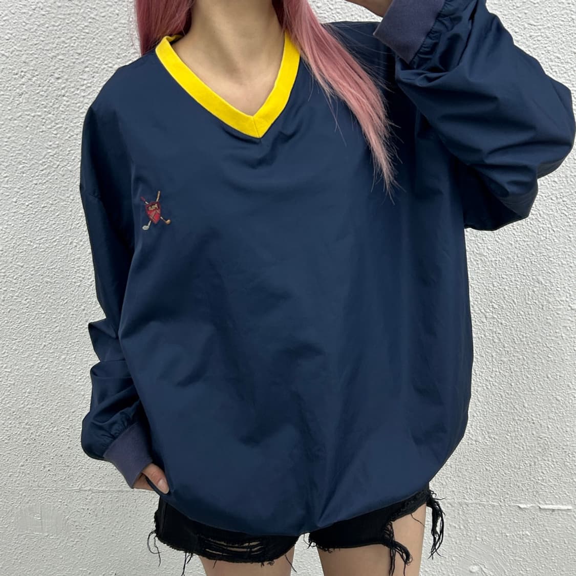 폴로 랄프로렌 골프로고 네이비 웜업 L 상품이미지1