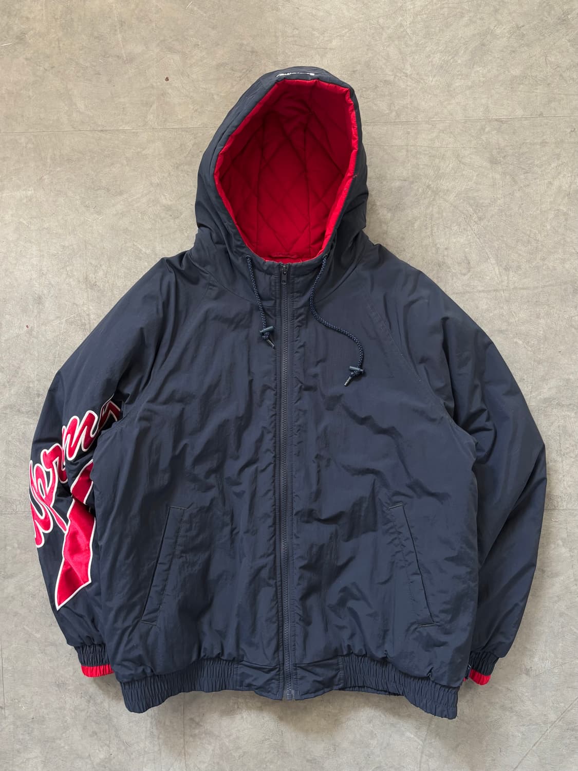 Supreme 슈프림 슬리브 스크립트 사이드 라인 후드 자켓 상품이미지1