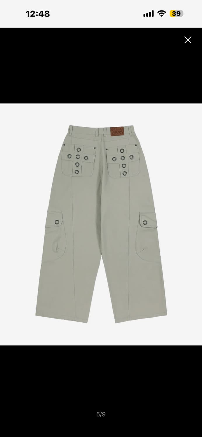 크로스 포켓 카고 팬츠 애쉬카키 상품이미지2