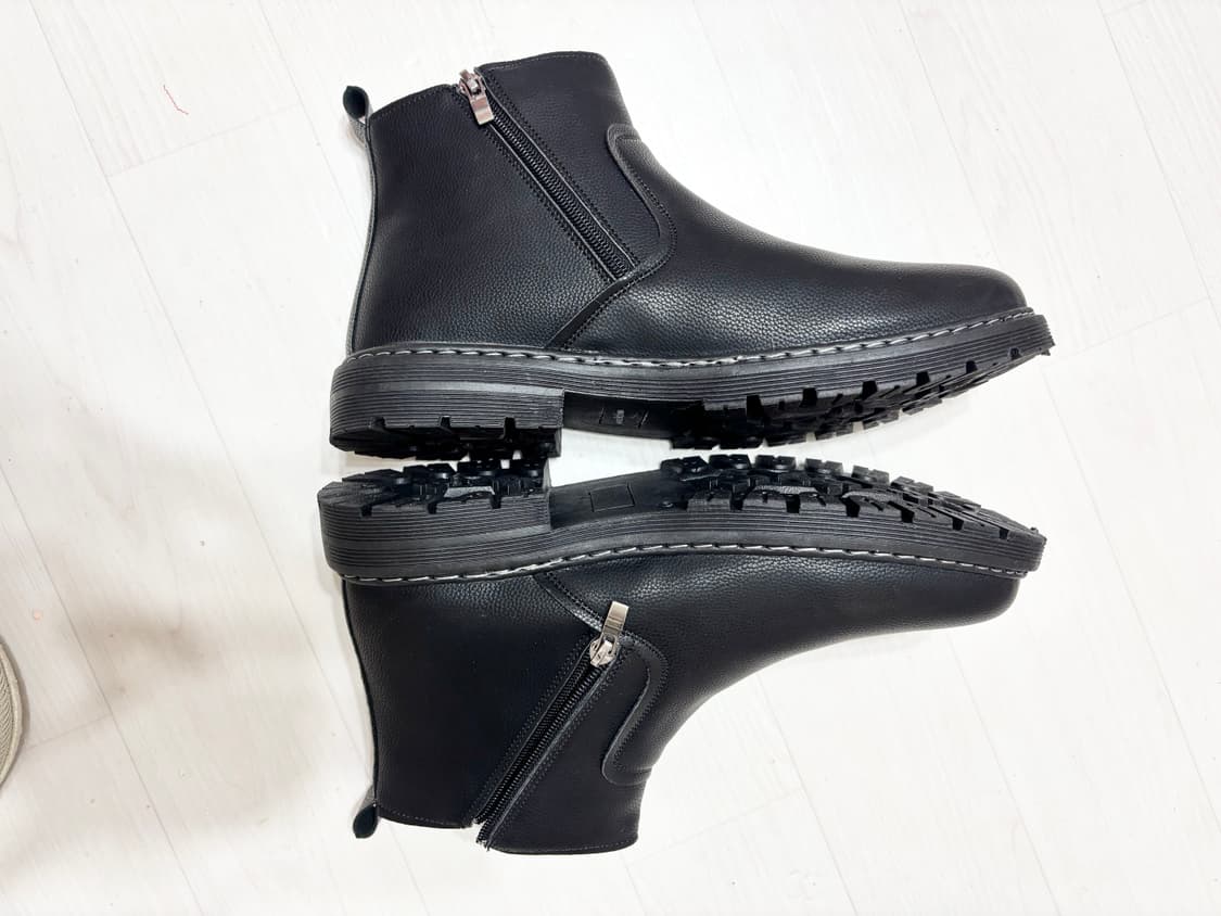 새제품ㅡ 옆지퍼 발목길이 신발+ 털깔창 상품이미지5