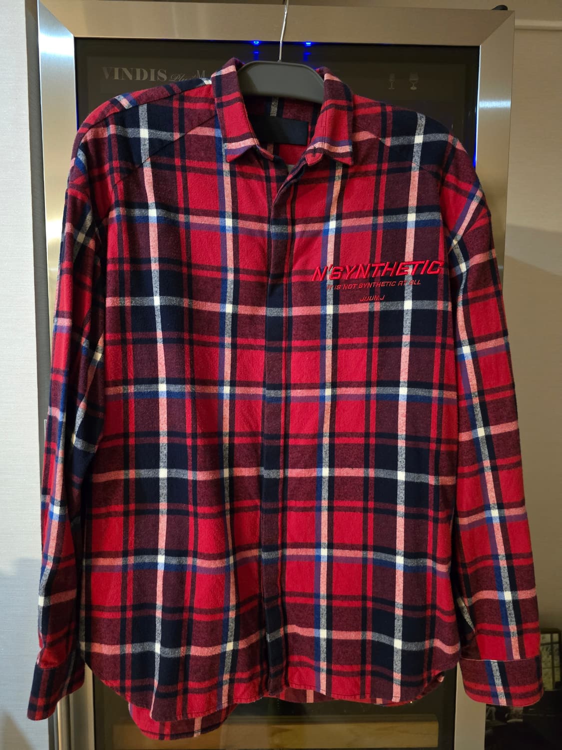 준지 juuni 세미오버핏 체크셔츠 46사이즈입니다 상품이미지1