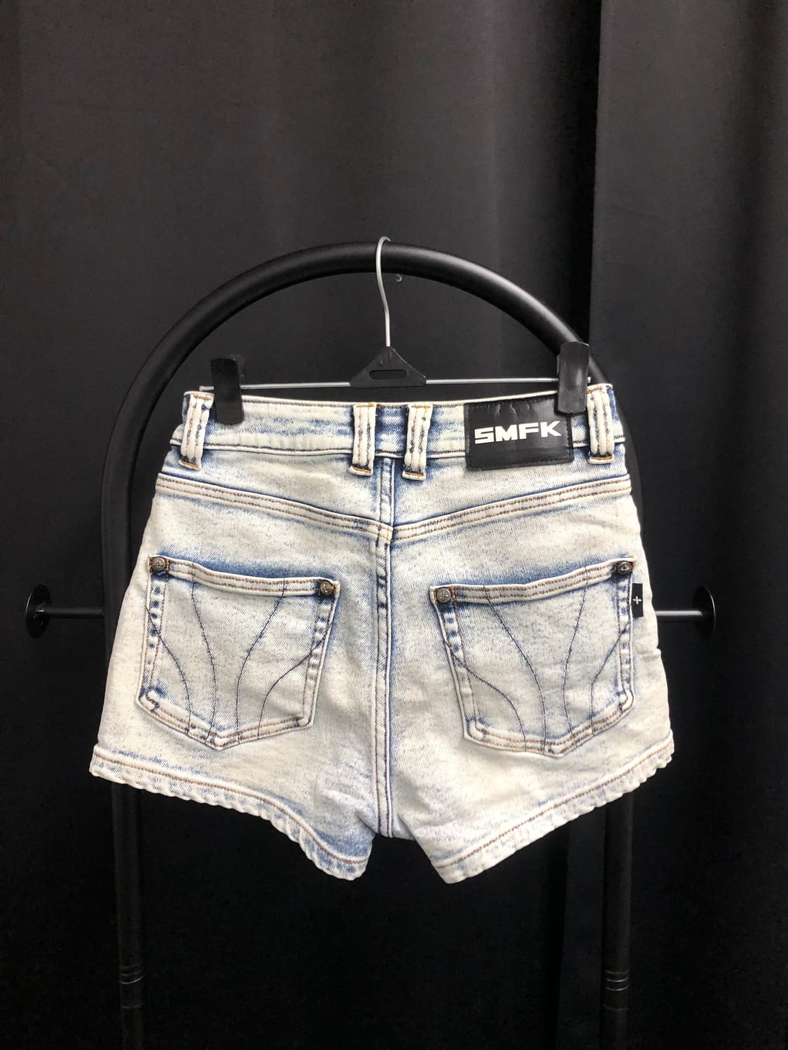 SMFK compass dancer 클래식 데님 쇼츠 스노우플레이크 xs 상품이미지4