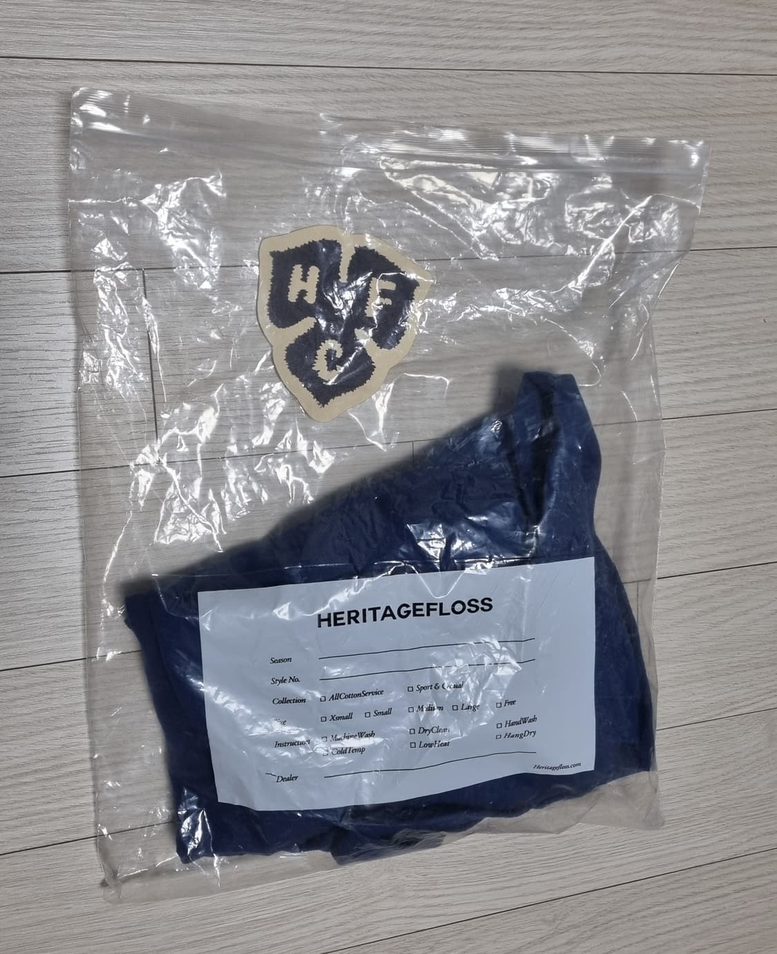 헤리티지플로스 카라티 반팔 티셔츠 블루 M사이즈 상품이미지5