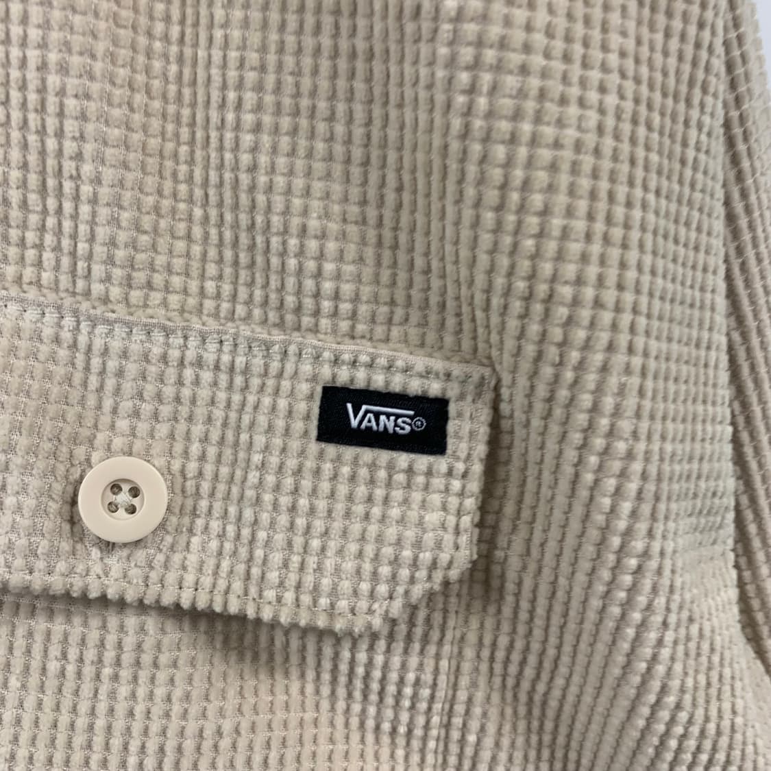 반스 포켓 베이지 코듀로이 셔츠 상품이미지4